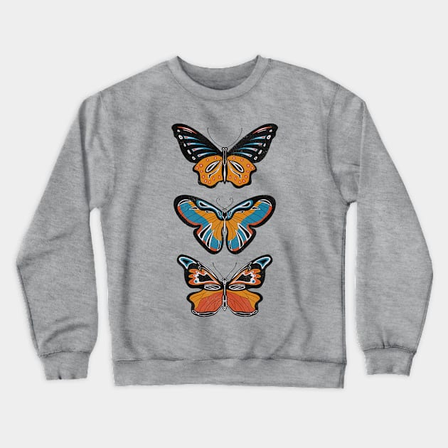 Botanical Butterflies Crewneck Sweatshirt by gnomeapple